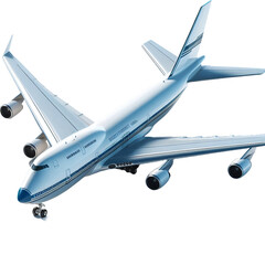 airplane in the sky  transparent background.