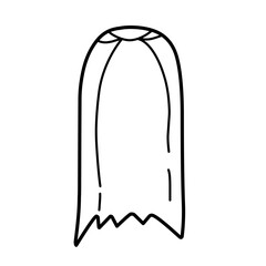 outline of superhero cape