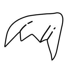 outline of superhero cape