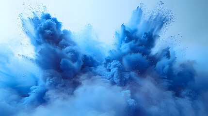 explosión de polvo de colores