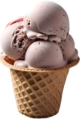 ice cream with chocolate