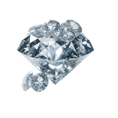 A diamond on transparent background