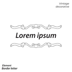 border, aesthetic, vintage and vector border design elements