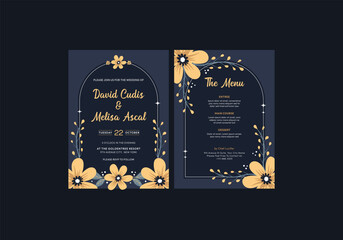 Spring Wedding Invitation Template