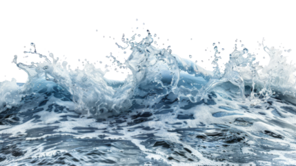 Sea, ocean wave on white background 