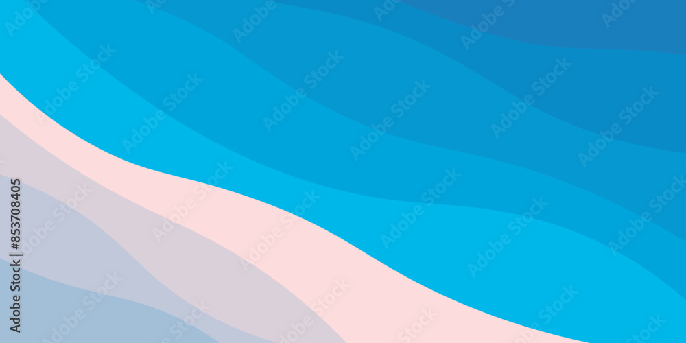 Poster abstract background design with summer color theme, with wavy patterns,abstract summer wave backgrou