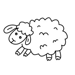 sheep line icon