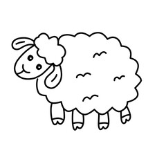 sheep line icon
