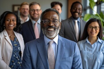 Inclusive Office Environment: Diverse Employees, Including African American LGBT Leader, Embrace Workplace Diversity