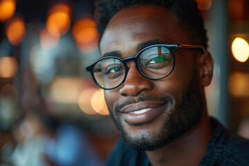 African American entrepreneur leading a virtual business conference with a diverse audience