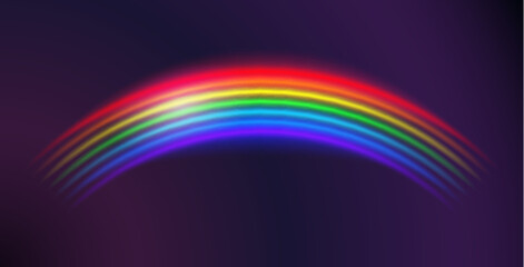 Glowing Realistic Rainbow Background. Perfect vector clip art for your design.