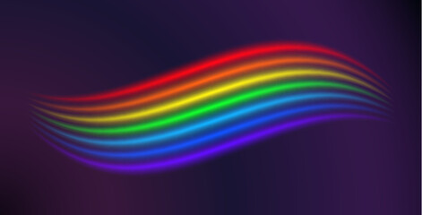 Glowing Realistic Rainbow Background. Perfect vector clip art for your design.