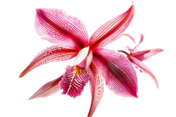 orchid, flower, petals, pink, nature, tropical, exotic, beautiful, delicate, fragrant, isolated on transparent background