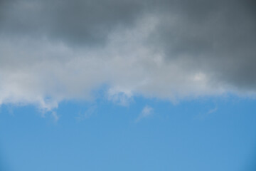 Photo background texture, storm clouds and blue sky in summer.