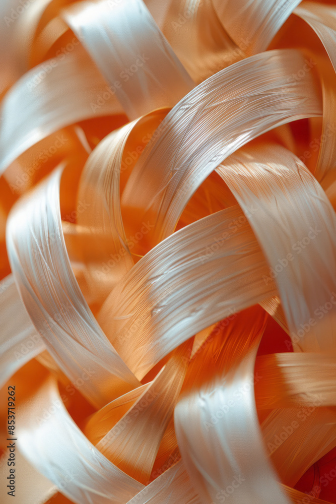 Leinwandbilder elegant abstract pattern with interwoven lines and soft colors on a clean background,