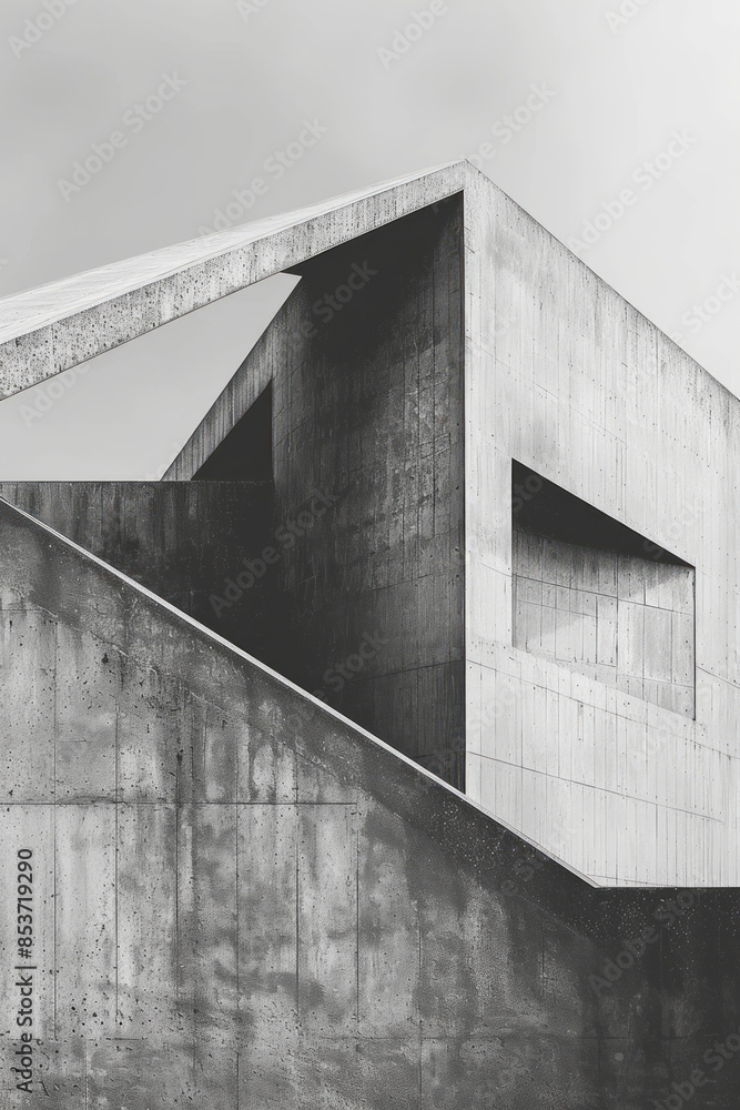 Leinwandbilder simple abstract design with a focus on negative space and minimalist forms,