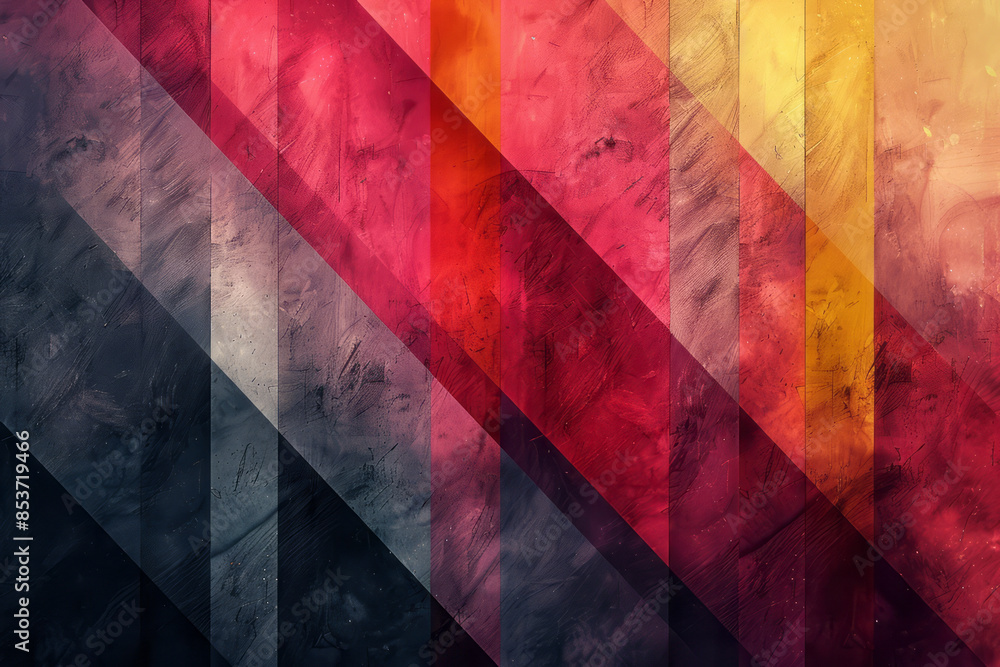 Leinwandbilder simple abstract pattern with bold lines and subtle gradients on a plain background,