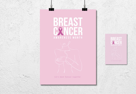Breast Cancer Awareness Month Poster and Flyer