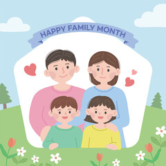 happy family month house