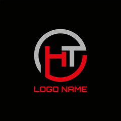 HT letter and circle logo for company