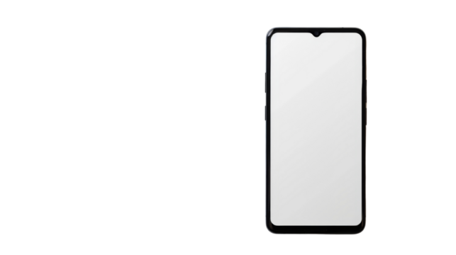 Phone, smartphone technology communication on white background