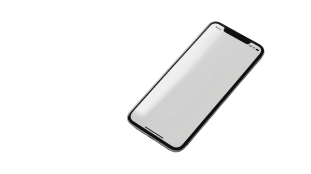 Phone, smartphone technology communication on white background