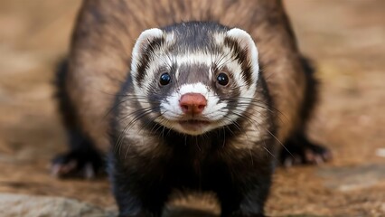 A Ferret portrait (High Quality Wallpaper Wild PhotoGraphy)