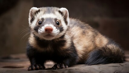 A Ferret portrait (High Quality Wallpaper Wild PhotoGraphy)