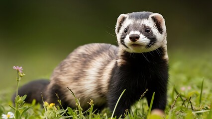 A Ferret portrait (High Quality Wallpaper Wild PhotoGraphy)