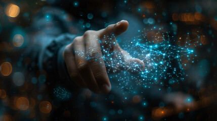 Digital marketing, global business, e-commerce concept. Businessman using mobile phone and laptop computer with global internet network connection technology, social media marketing, IoT