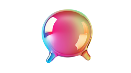 Speech bubble colorful icon on white background