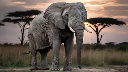 Obraz premium African Elephant (High Quality Wallpaper Wild PhotoGraphy)