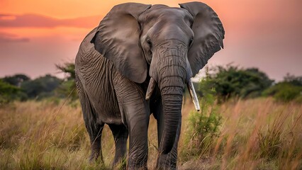 Obraz premium African Elephant (High Quality Wallpaper Wild PhotoGraphy)