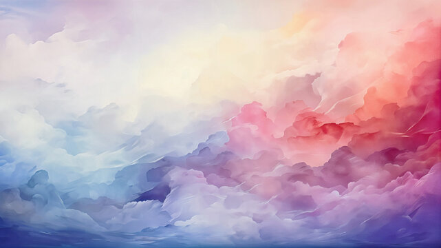 A soft, fluid watercolor texture with softly blended colors and subtle gradients. Generative AI