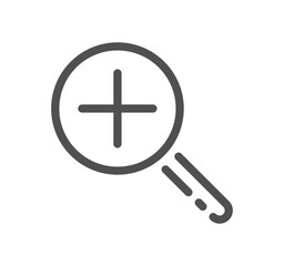 Search related icon outline and linear vector.