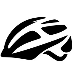 Silueta de casco de bicicleta
