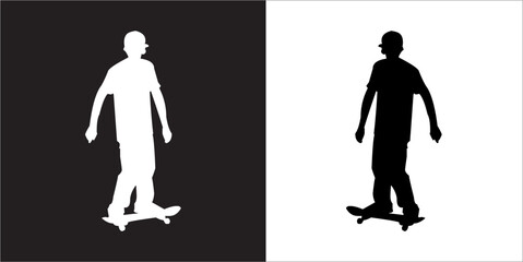 IIlustration Vector graphics of Skate icon