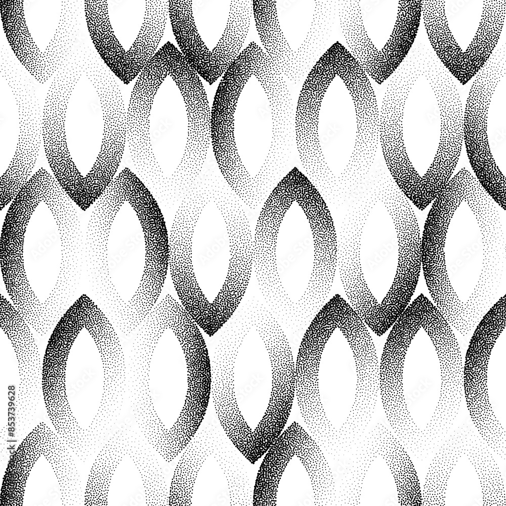 Poster modern boho elegant stippled trendy seamless pattern transparent abstraction