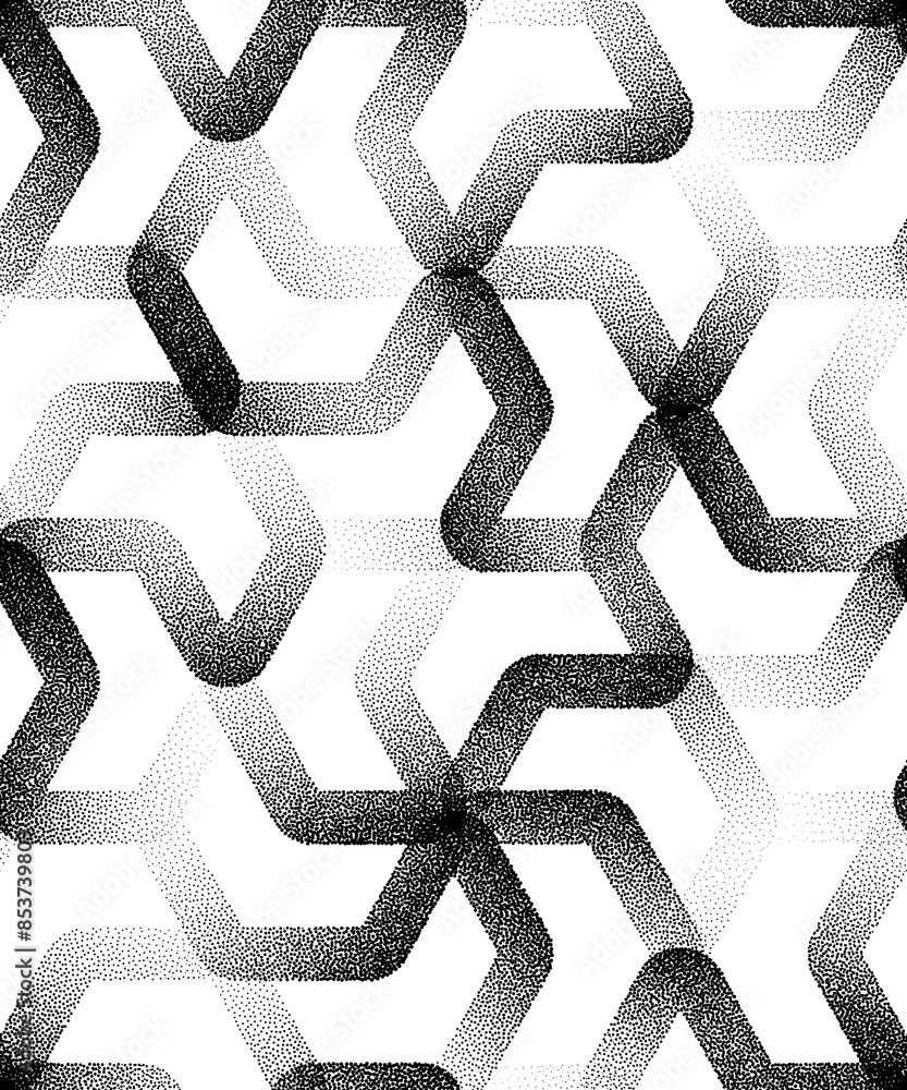 Poster bend intricate lines modern seamless pattern abstract art transparent background