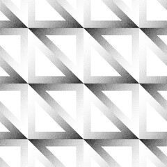 Shifted Square Grid Angular Seamless Pattern Transparent Abstract Background