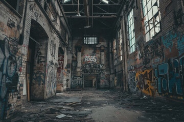 Fototapeta premium manchester landscape interior grunge 