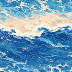 Obraz premium The texture of the beach waves