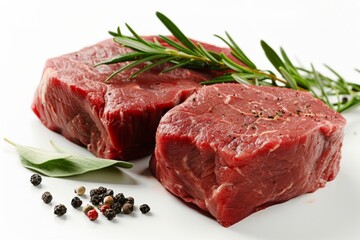 Fototapeta premium Beef Filet Mignon with Herbs and Peppercorns
