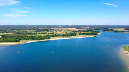 Luftbild Seddiner See - Gemeinde in Brandenburg
