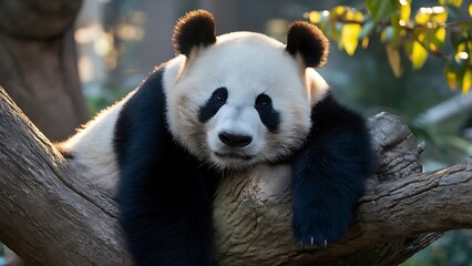 Obraz premium Lazy Panda Bear(High Quality Wallpaper Wild Photography)