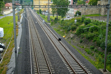 Eisenbahn Altstadt von Leitmeritz Litomerice Tschechien