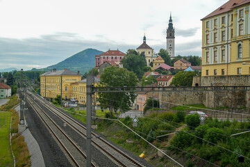 Fototapeta premium Altstadt von Leitmeritz Litomerice Tschechien