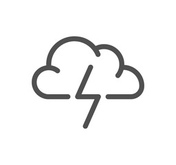 Weather related icon outline and linear vector.
