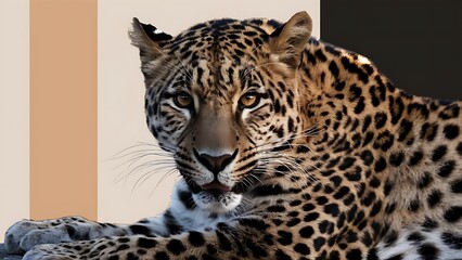 Naklejka premium Leopard portrait (High Quality Wallpaper Wild PhotoGraphy)