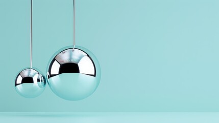 futuristic chrome silver lamps bulbs and decorative lights minimalist style and electric blue sleek silhouette minimalist pose clean white background in clean studio lighting product photography 32k